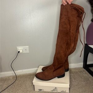a new day Rich Brown Over-the-Knee Boots